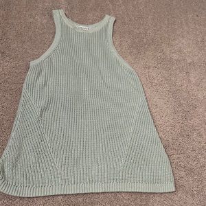 Mint colored sweater knit vest. Brand is ava&viv. Size X
